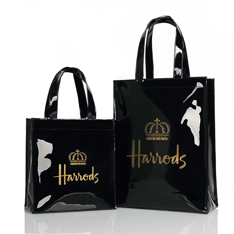 Princess Crown Print PVC Reusable Shopping Purse for Women Eco Friendly Summer Tote Beach Handbags Large