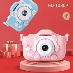 Appareil photo numérique pour enfants, Mini jouets HD 2000W, écran IPS, cadeaux d'anniversaire et de noël pour garçons et filles 