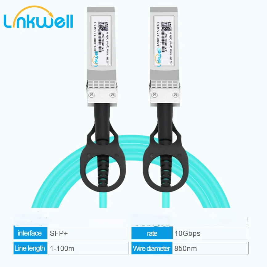 Бесплатная доставка 10G SFP + AOC OM3 кабель-10 база активный Оптический кабель 1-30 м