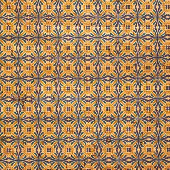 

Symmetrical Tile Motif Pattern Portuguese Cork Fabric, cork tissue, cork sheet, natural material COF-243