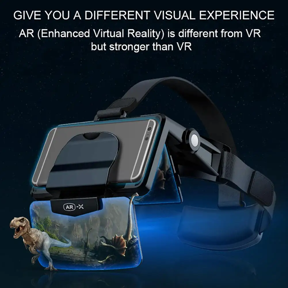 VR AR-X очки шлем 3D VR очки Виртуальная реальность гарнитура смартфон картонный шлем телефон Android сотовый телефон для FIIT