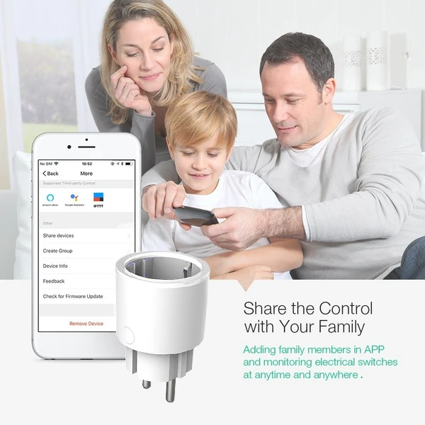 

Pop WiFi Smart Socket EU Wireless Smart Life Outlet App Tuya Smart Home Automation European wifi Intelligent Plug Google Alexa
