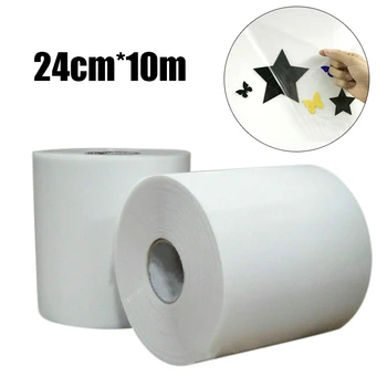 

Clear Application Tape Sticky Decal Sticker Transfer Vinyl Roll Paper for DIY Sign Graphics Crafts Material Garments 10*24cm