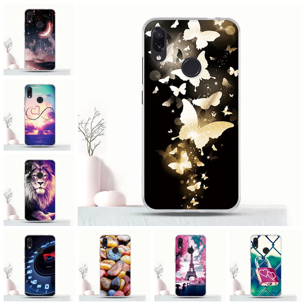 

Phone Cover For Xiaomi Redmi Note 7 Case TPU Coque For Xiaomi Redmi Note 7 Pro Silicone Pattern Case For Xiaomi Note7 Cover