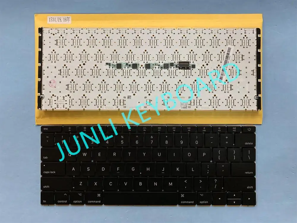 JUNLI клавиатура для Apple Macbook 1" A1534 MF855LL/A MF865LL/A EMC 2746 клавиатура в начале года английская(США) клавиатура только