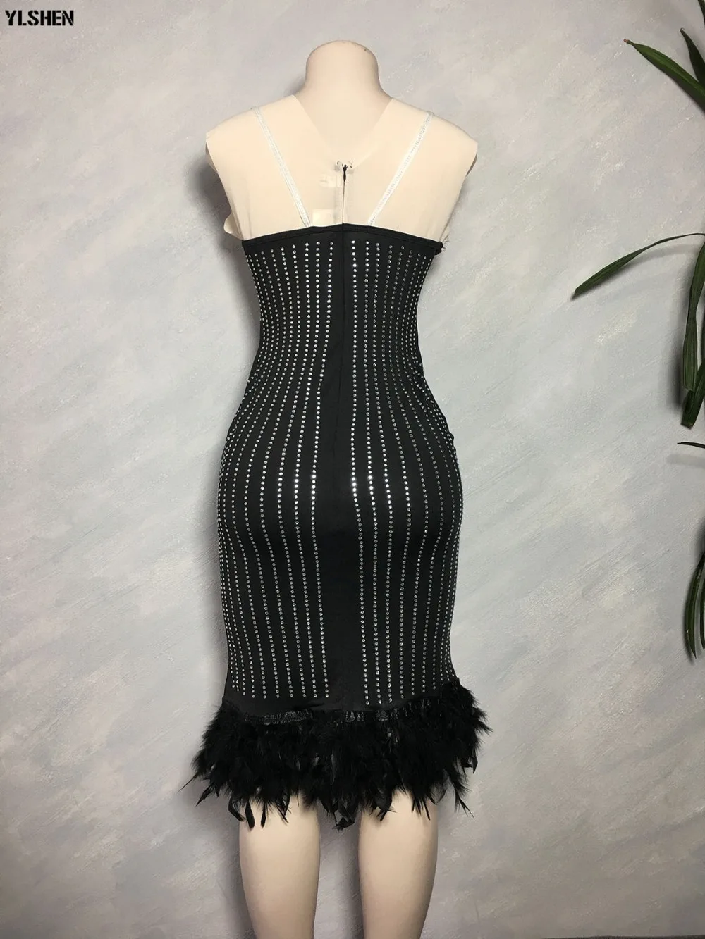 African Dresses for Women Dashiki 2019 New African Clothes Bazin Sexy Slim Diamond Robe Africain Grown Africa Dress Fake 2 Pcs 07
