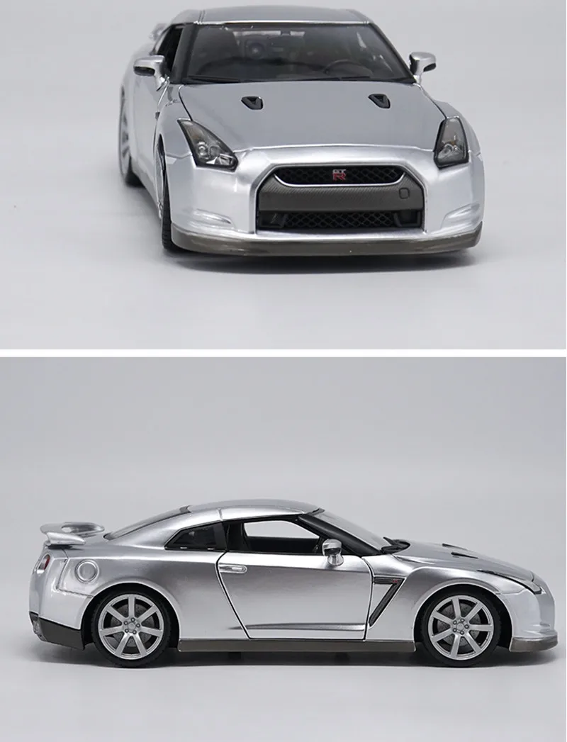 Изысканный подарок 1:18 Nissan GTR супер ЗАПУСК сплава модель имитация литья гоночной