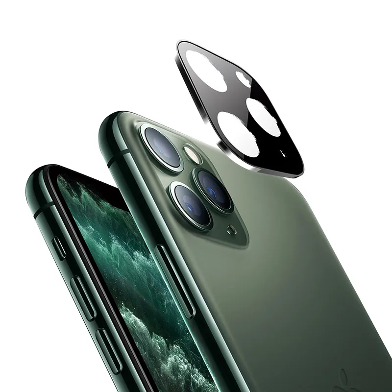 Лучшее для iPhone 11 Pro Max Защита объектива задней камеры Закаленное стекло пленка металлическая рамка чехол для iPhone11Pro полное покрытие камеры стекло