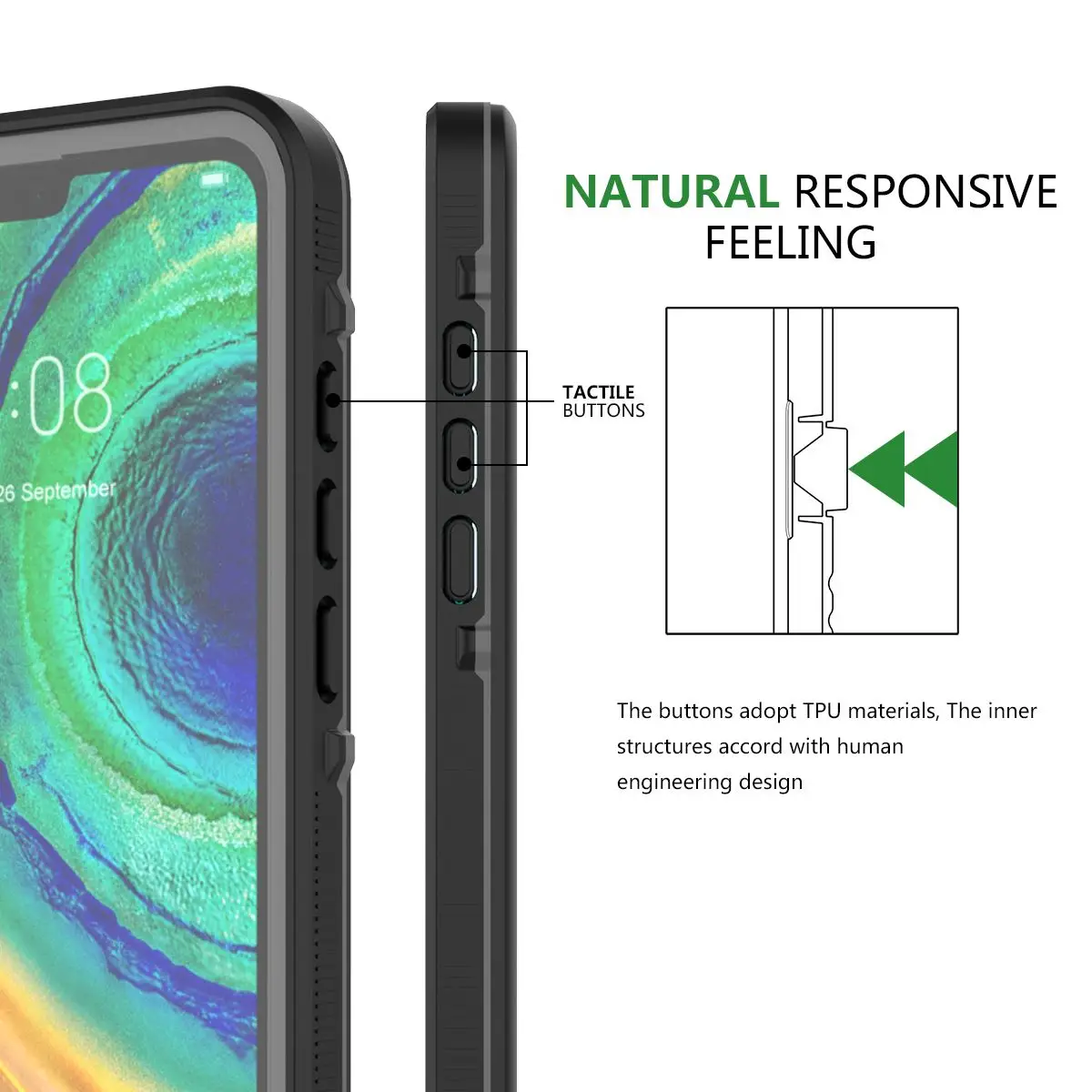 IP68 Водонепроницаемый чехол для huawei mate 30 360 градусов пылезащитный Защитный чехол для huawei mate 30 mate 30 Чехол под водой