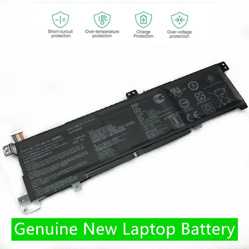 Onevan Novo Original Bateria para Asus A400u A401l K401 K401l K401lb K401lb5010 K401lb5200 K401lb5500 B31n1424 48wh