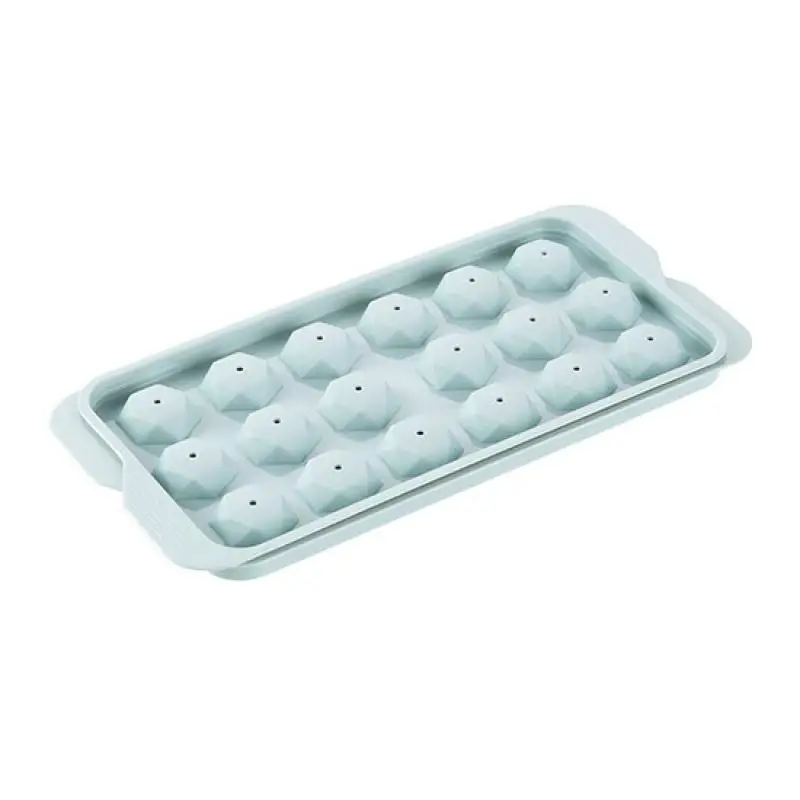 Food Grade Plastic Ice Cube Maker Trays with Lids Round Ice Cube