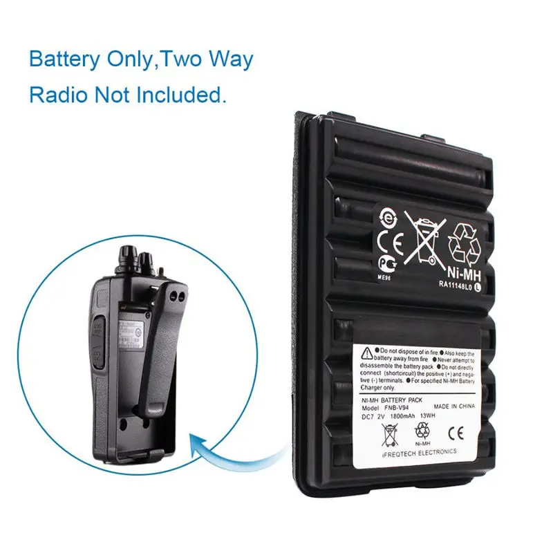 FFYY-Fnb-V94 Fnb-83 металл-гидридных или никель Батарея для Yaesu Ft-270R Ft-60R Vertex Vx-160 Vx-168 Vx-180 Vx-210 Vxa-220 Vx-414 Vx-417 Hx-370S Hx-2