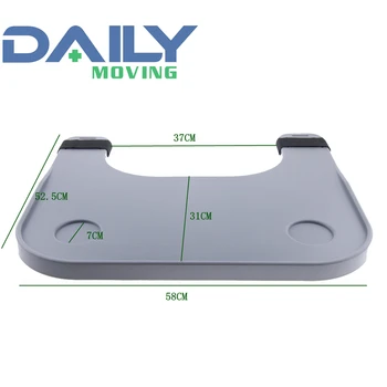 

Portable ABS Wheelchair lap Tray Table with 2 Cups Holder For 16" to 20" wheelchair Medical Portable Desk
