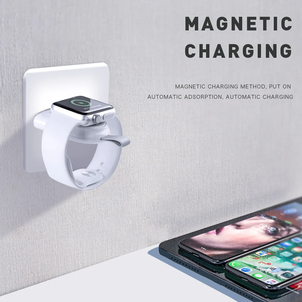 Portable Wireless Charger for IWatch 5 4 Charging Dock Station USB Charger Cable for Apple Watch Series 5 4 3 2 1