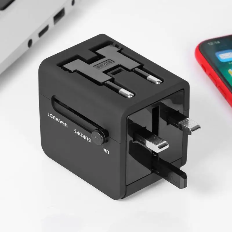 Глобальная универсальная конверсионная вилка для путешествий Разъемы USB адаптер питания конвертер с защитой ребенка Защитная крышка дверная Блокировка