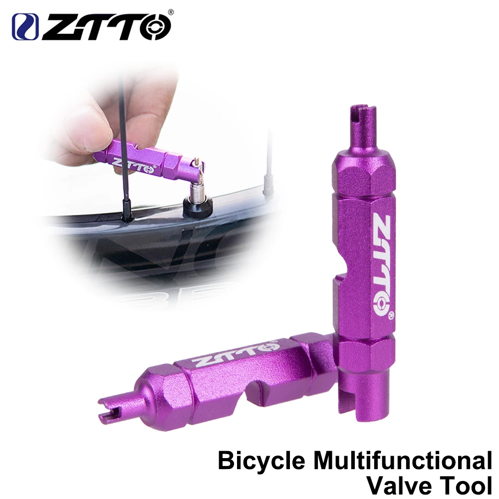 ZTTO алюминиевый сплав велосипедный многофункциональный клапан инструменты для MTB дорожный велосипед Schrader/Presta трубчатый сердечник демонтировать гаечный ключ