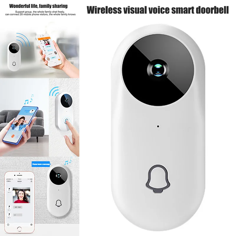 

Smart Visual Doorbell Viewer Wifi Wide Angle HD Night Vision Security Door Eye GV99