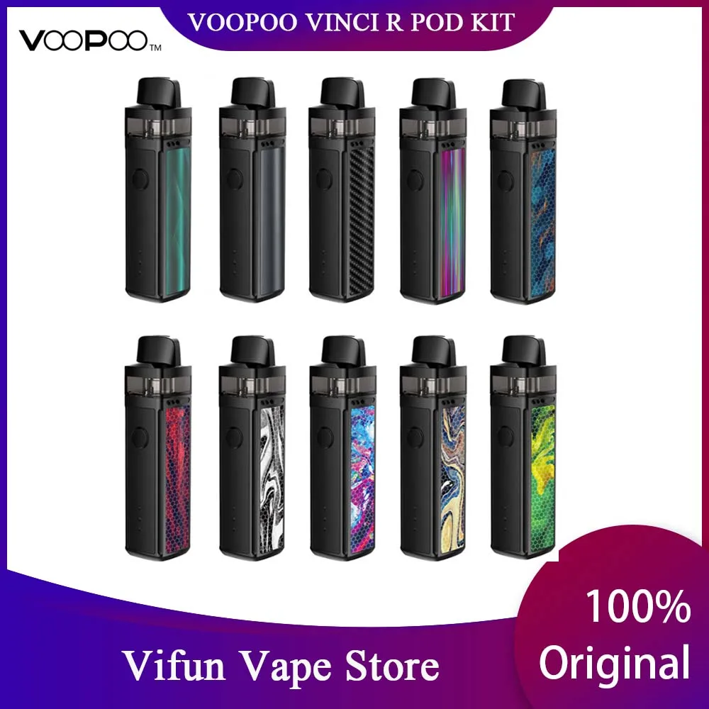 

New VOOPOO VINCI R Mod Pod Vape Kit 1500mAh Battery & 5.5ml Cartridge PnP Coil wi GENE.AI chip Electronic Cigarette Vaporizer