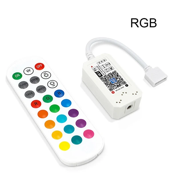 DC12-24V 28-Key RF Remote Magic Home WiFi LED RGBCW Controller For RGB+CCT  LED Strip Lights