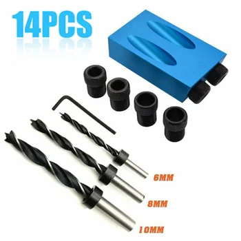 

Drill Pin Pocket Hole Jig Carpenter Joint Tool Equipment Wrench Augers