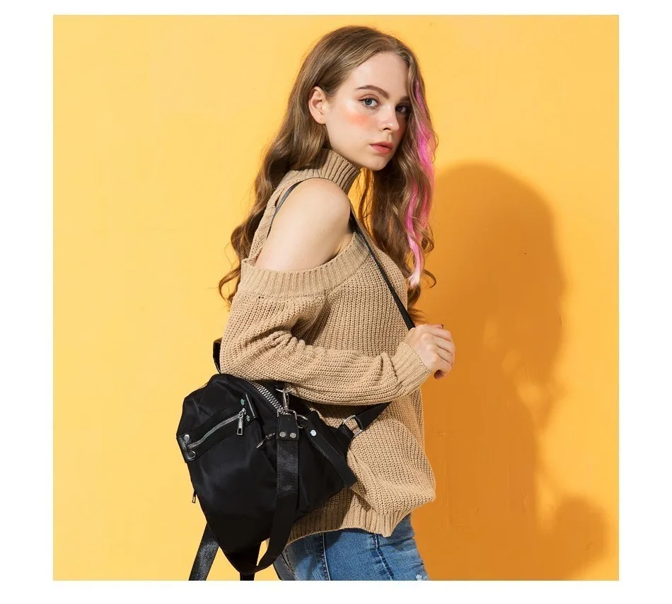 Herald Модный женский рюкзак, повседневный нейлоновый рюкзак, высокое качество, женская сумка через плечо, школьные рюкзаки для девочек-подростков