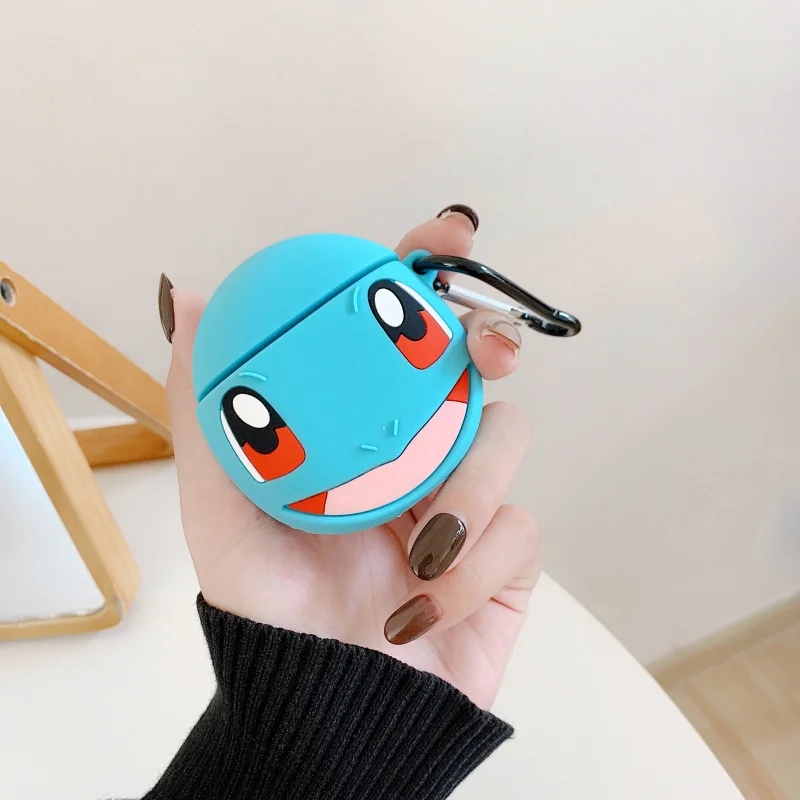 3D Япония милый мультфильм Charmander настенные наклейки крышка для наушников для Apple Airpods 1/2 силиконовые защитные кожухи головных телефонов