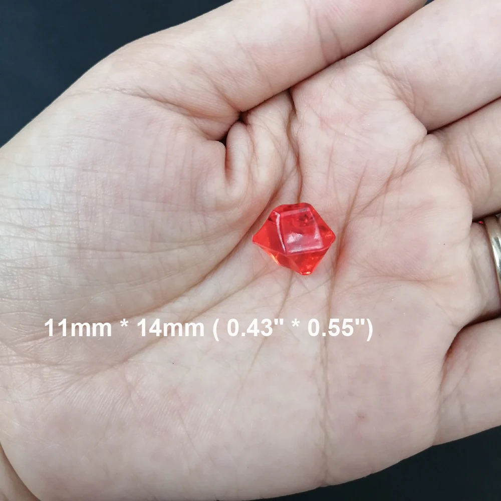 Camal 50Pcs/bag 11*14mm Aquarium Acrylic Stones Crystal Ice Cubes Decor Vase Filler Pebble Fish Tank Home Ornament Landscape
