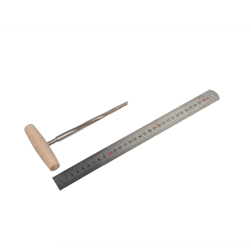 Спиральная Скрипка Peg Hole Reamer 1:30 коническая Высокоскоростная сталь с деревянной ручкой для 3/4 4/4 скрипки lutier инструмент