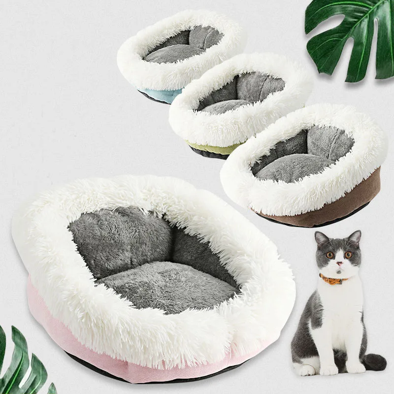 Зимние теплые товары для домашних животных Подушка для кошек губка с животными для собак Забавные игрушки кровати коврики диван подушка шезлонг для кошек