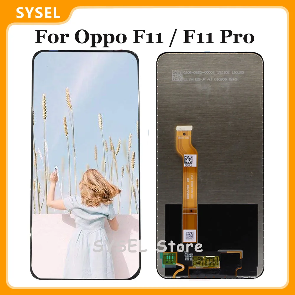 Для Oppo F11 / Pro ЖК-дисплей дигитайзер крепление сенсорный экран Замена CPH1969 телефона