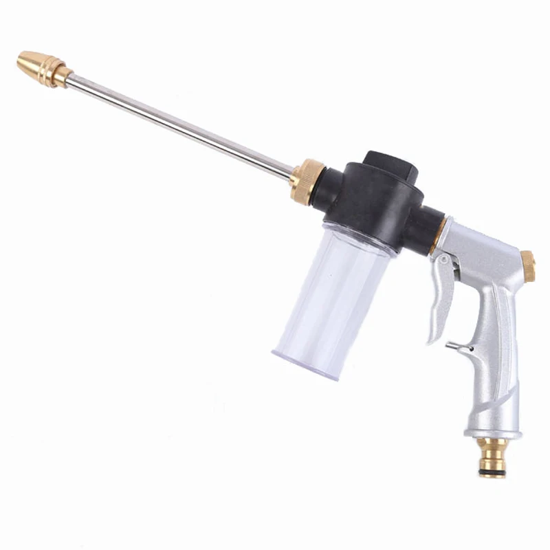 

2021 New High-Pressure Metal Water Spray Gun Car Washing Car Garden Watering Hose Nozzle Sprinkler Foam Water Gun Cleaning Tool
