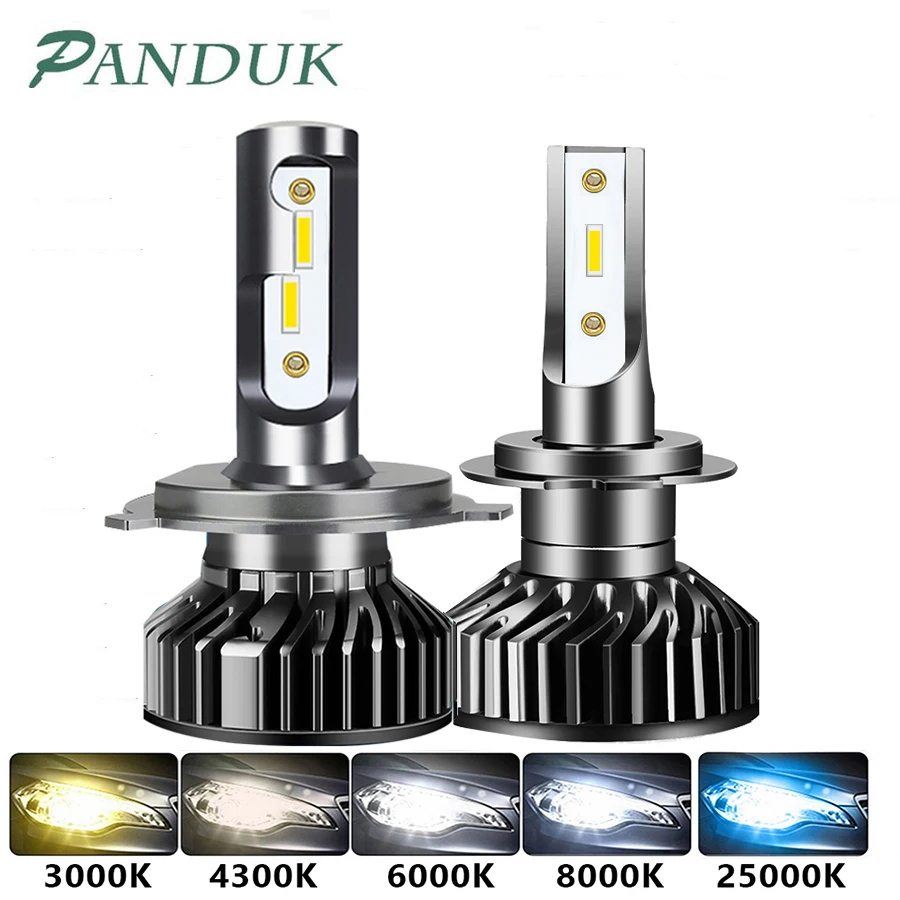PANDUK Автомобильные фары 18000LM 110W CSP H4 светодиодный H7 H1 H3 H8 H11 9005 HB3 9006 HB4 4300K 6000K