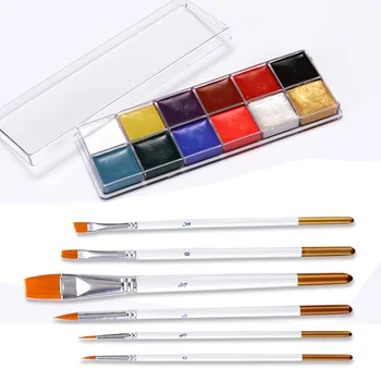 

12-color oil paint make-up oil / body painting / make-up oil paint set / art supplies / DIY pigments