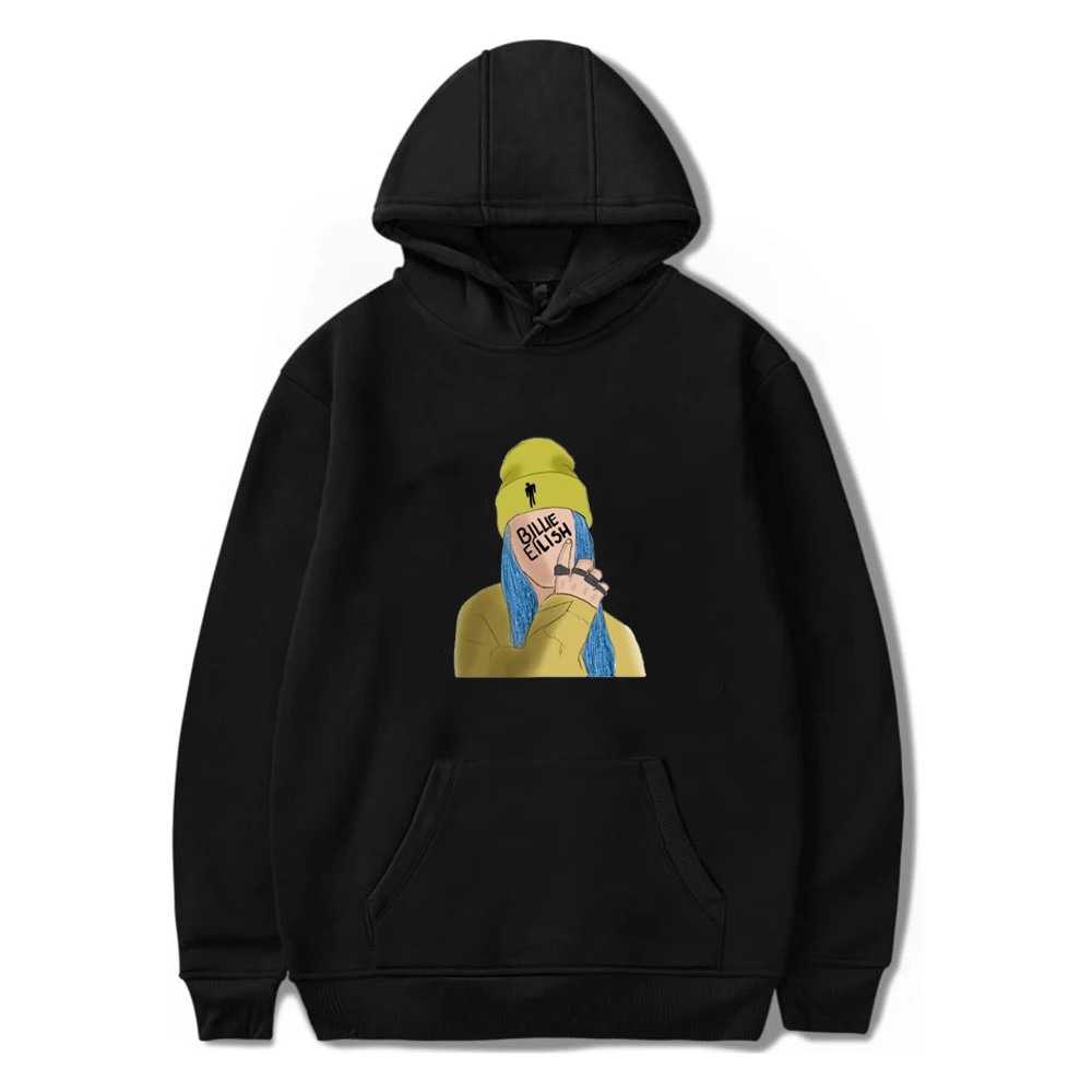 Hoodies 6 Детские толстовки с капюшоном KPOP Billie Eilish, детские толстовки с принтом для мальчиков и девочек, повседневные спортивные осенне-зимние топы для девочек - Цвет: Hoodies 6