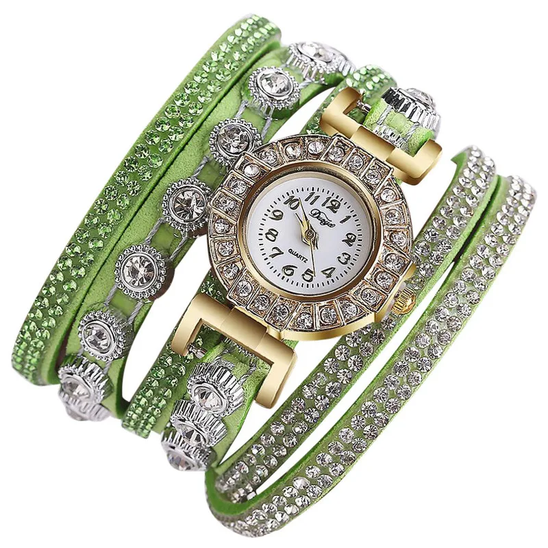 2021 New Alloy Diamond Ring Bracelet Watch Digital Face Korean Velvet Ladies Watch Quartz Watch  Women Watch Chain Bracelet Set