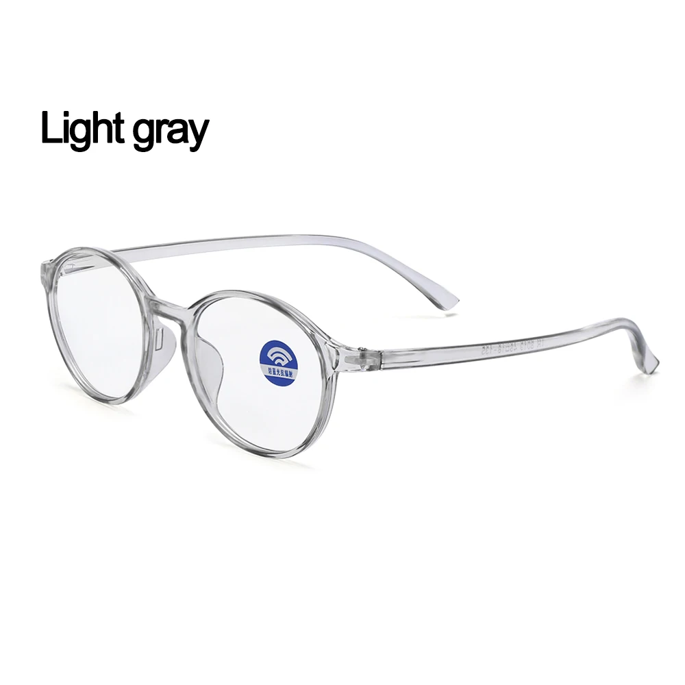 Light gray 1 шт., модные унисекс Портативные Оптические очки, ультра-светильник, полимерный синий светильник, блокирующие очки, гибкие очки для ухода за зрением, компьютерные очки - Цвет оправы: Light gray