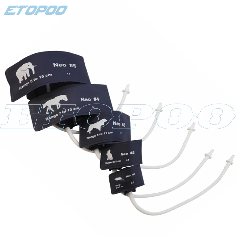 Manicotto Universale Per Pressione Sanguigna Veterinario VET Sfigmomanometro Per Animali Domestici Cintura Per Polsino NIBP Per Elefante Cavallo Cane Gatto Mouse