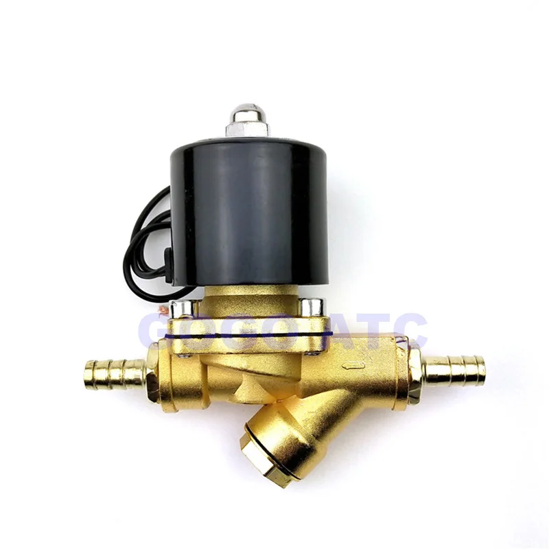 Truck drip brake car water sprayer accessories solenoid valve 2W160-15 1/2&quot with filter Drain switch DC24V 10mm hose fiitings |