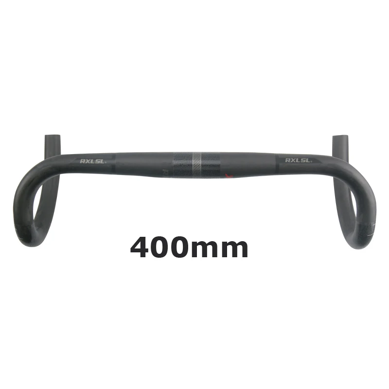 Red X 400mm RXL SL углеродный материал руль для городского велосипеда UD матовый руль велосипеда гоночные перчатки углерода 31,8*400/420/440 мм откидной руль - Цвет: Red X 400mm