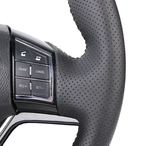 Image 5 - DIY Customized Car Steering Wheel Cover For Kia K2 Kia Rio 2011 2012 2013 Auto Artificial Leather Steering Wrap
