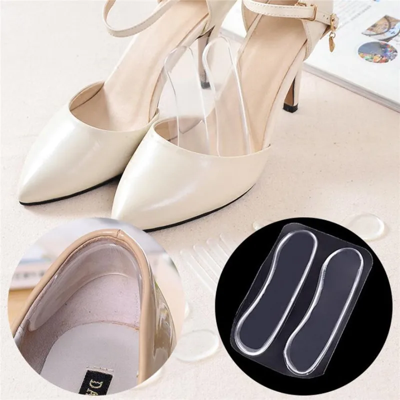 Silicone Gel Heel Protector Soft Cushion Protector Foot feet Care Shoe Insert Pad Insole Shoes Accessories Insoles for Shoes shoe insoles heel cushion insole heel patch insole heel cushion protector heel insoles heel protector patches heel protector pads heel protector
