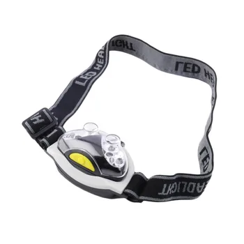 

Black & White Waterproof Ultra Bright 6 LED Head Lamp Light Torch Headlamp Headlight 3 Modes for Camping Outdoor 2017 Top Sale