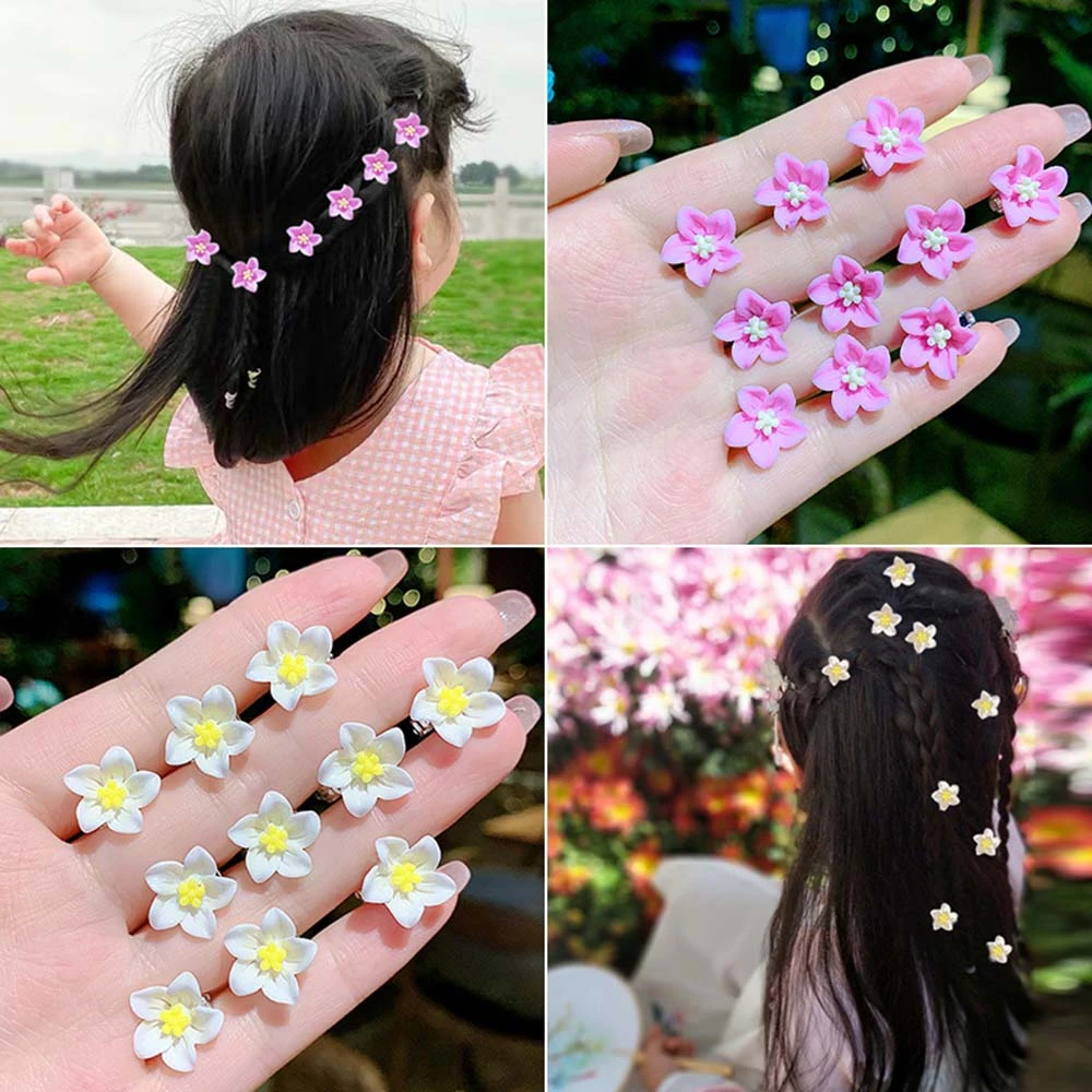 10pcs Small Flower Buckle Hair Clips Cute Hairpins for Girls Fashion DIY Hair  Styles Holder Sweet Hair Claws Hair Accessories|Hair Accessories| -  AliExpress