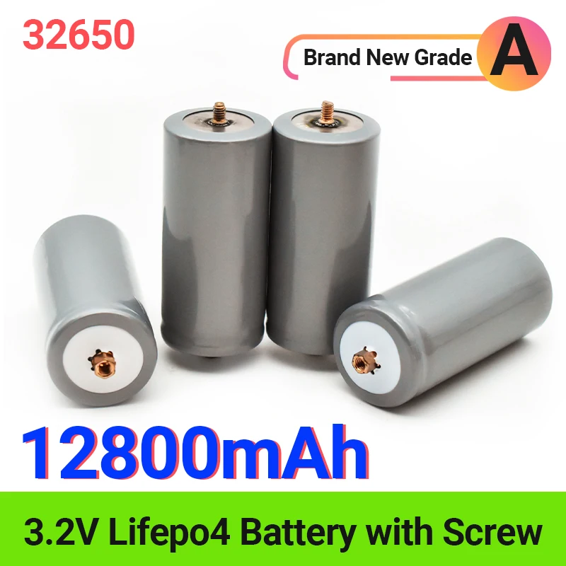 100% Новый оригинальный lifepo4 3 2 В 32650 аккумулятор 12800 мАч 35A непрерывный разряд