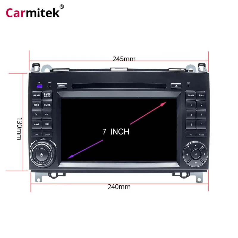 2din Авто Радио DVD мультимедиа для Mercedes Benz B200 A B класс W169 W245 Viano Vito W639 Sprinter W906 wifi gps