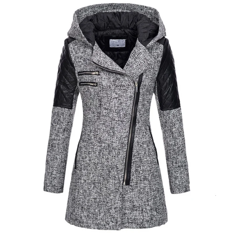 Женская куртка, женская теплая тонкая куртка, толстая парка, пальто, зимняя верхняя одежда, с капюшоном, на молнии, пальто, Женский пуховик, Женское пальто