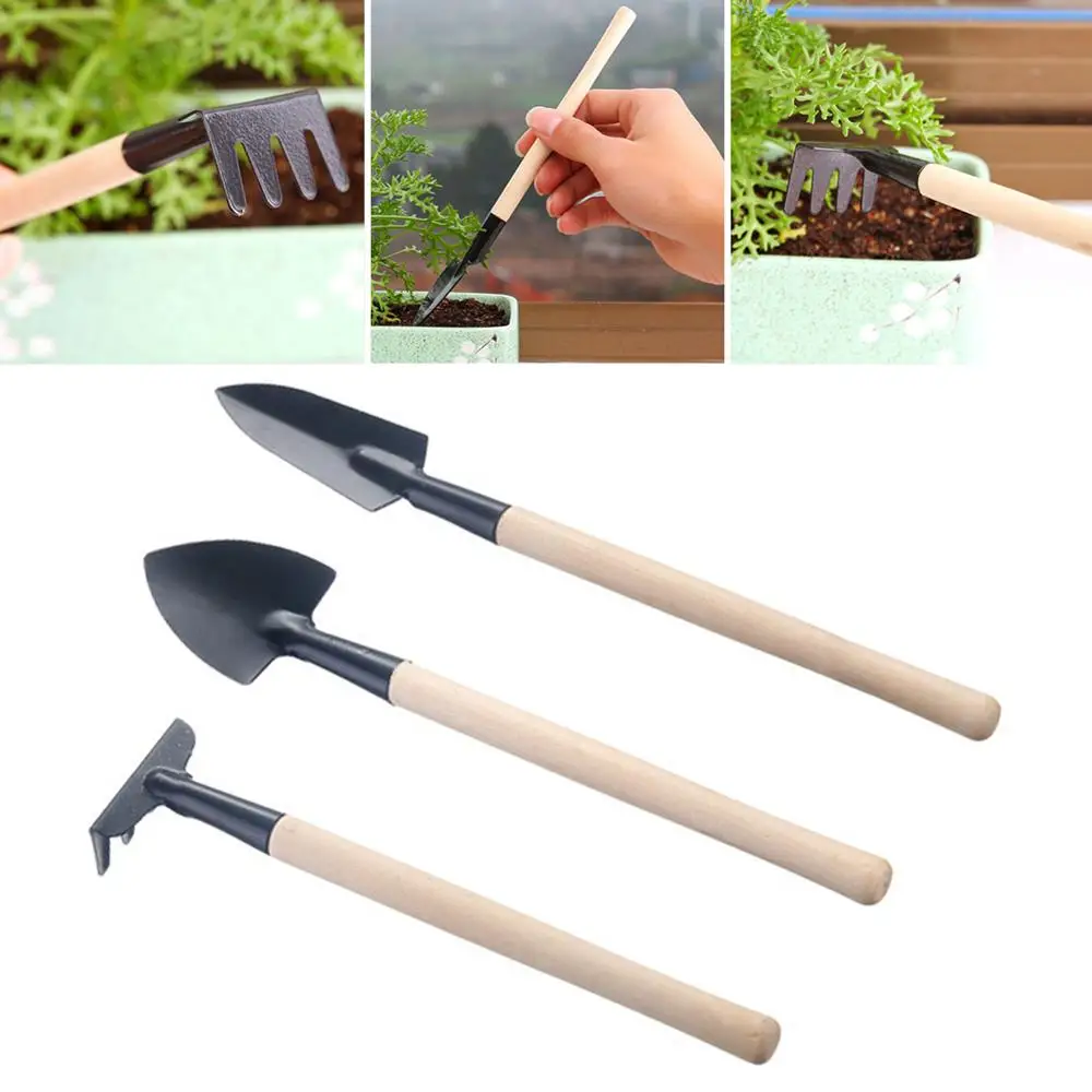 3pcs/Set Mini Shovel Group Three-Piece Suit Garden Tools For House Plant