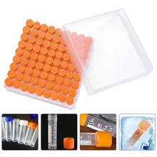 

1.8ml Small Freezing Tubes Plastic Vials Sample Tubes with Screw Lid Box