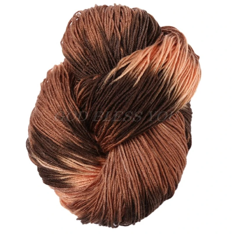 50 г Смешанная цветная пряжа для вязания, акриловое волокно, мягкая, не скатывающаяся, окрашенная, ручная вязка, нить для вязания «сделай сам», свитер - Цвет: J