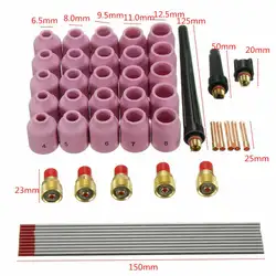 Комплект сварки набор «фонарик» механической обработки CNC для TIG горелки WP-9 WP-20 WP-25 Запчасти для станков